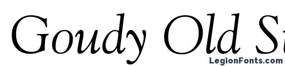 Goudy Old Style Italic BT Font