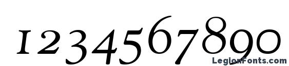 Goudy Old Style Italic Old Style Figures Font, Number Fonts