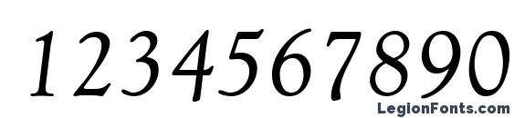 Goudy Old Style ITALIC Font, Number Fonts