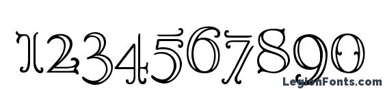 Goudy OrnateC Font, Number Fonts