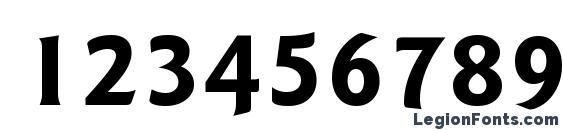 Goudy Sans Bold BT Font, Number Fonts