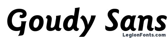 Goudy Sans Bold Italic BT Font