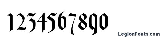 Goudy Text MT Dfr Font, Number Fonts