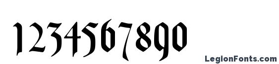 Goudy Text MT Font, Number Fonts