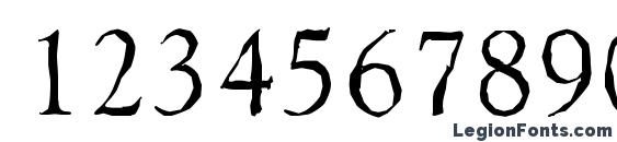 GoudyAntique Regular Font, Number Fonts