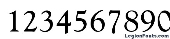 GoudyCatalogue Regular DB Font, Number Fonts