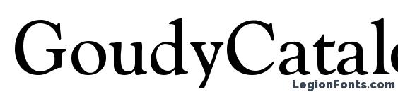 Шрифт GoudyCatalogue Regular DB
