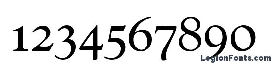 GoudyCatSCTReg Font, Number Fonts