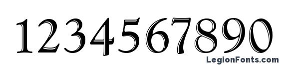 GoudyHanD Font, Number Fonts