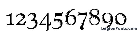 GoudyHanSCD Font, Number Fonts
