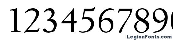 GoudyItalian Regular Font, Number Fonts