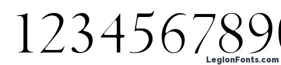 GoudyItalianLH Regular Font, Number Fonts