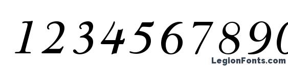 GoudyModernMTStd Italic Font, Number Fonts