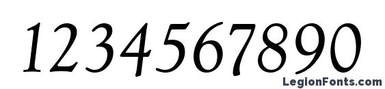 GoudyOldStyT Italic Font, Number Fonts