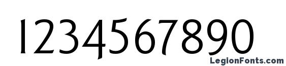 GoudySans Regular Font, Number Fonts