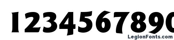 GoudySansStd Black Font, Number Fonts