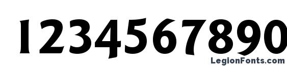 GoudySansStd Bold Font, Number Fonts