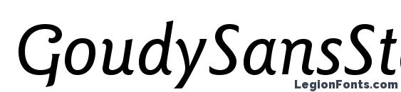 GoudySansStd MediumItalic font, free GoudySansStd MediumItalic font, preview GoudySansStd MediumItalic font