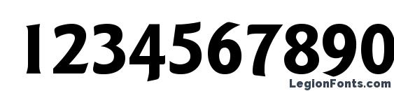 GoudySansTwo Bold DB Font, Number Fonts