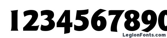 GoudySansTwoBlack Regular DB Font, Number Fonts