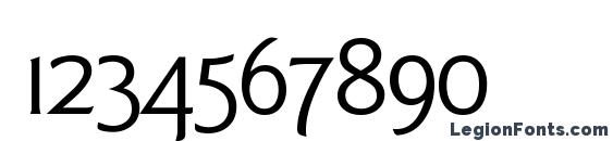 GoudySansTwoSmc Regular DB Font, Number Fonts