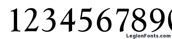GoudySerial Medium Regular Font, Number Fonts