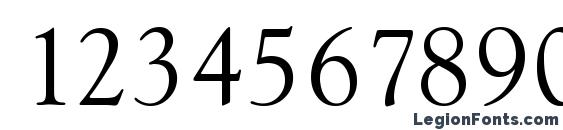 GoudySerial Regular Font, Number Fonts