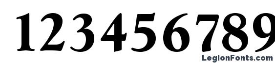 GoudySerial Xbold Regular Font, Number Fonts