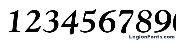 GoudyStd BoldItalic Font, Number Fonts