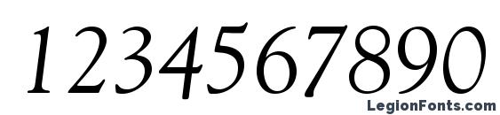 GoudyStd Italic Font, Number Fonts