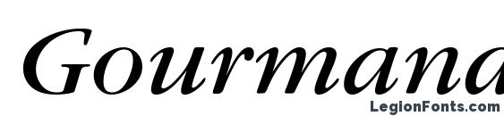 Gourmand Italic font, free Gourmand Italic font, preview Gourmand Italic font