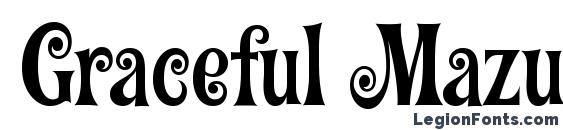 шрифт Graceful Mazurka, бесплатный шрифт Graceful Mazurka, предварительный просмотр шрифта Graceful Mazurka