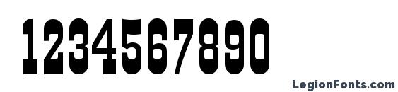 Grad plain Font, Number Fonts