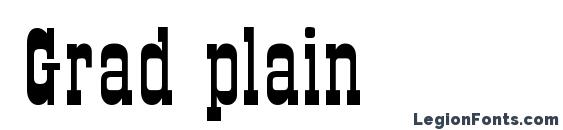 Grad plain Font