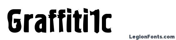 шрифт Graffiti1c, бесплатный шрифт Graffiti1c, предварительный просмотр шрифта Graffiti1c