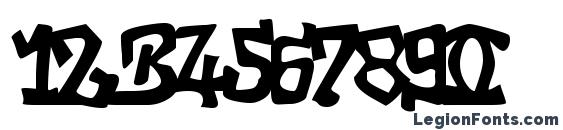 GraffitiThree Font, Number Fonts