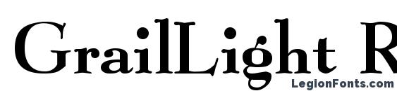 GrailLight Regular font, free GrailLight Regular font, preview GrailLight Regular font