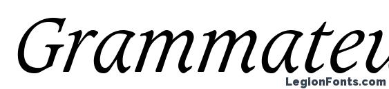 Шрифт Grammateus Light SSi Light Italic