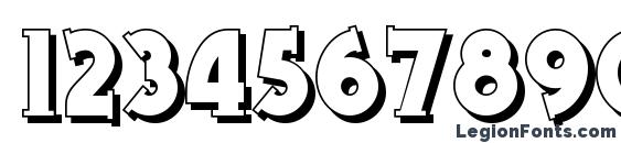 Gramophone Shaded NF Font, Number Fonts
