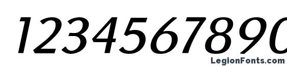 Granada Italic Font, Number Fonts