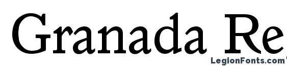 Granada Regular font, free Granada Regular font, preview Granada Regular font