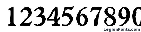 GranadaAntique Bold Font, Number Fonts