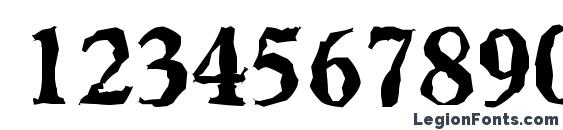 GranadaRandom Xbold Regular Font, Number Fonts