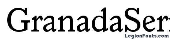 шрифт GranadaSerial Regular, бесплатный шрифт GranadaSerial Regular, предварительный просмотр шрифта GranadaSerial Regular