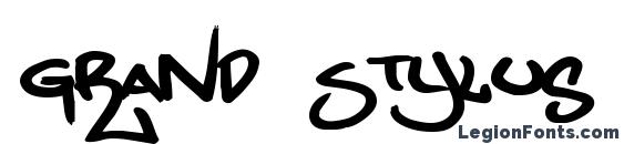 шрифт Grand Stylus, бесплатный шрифт Grand Stylus, предварительный просмотр шрифта Grand Stylus