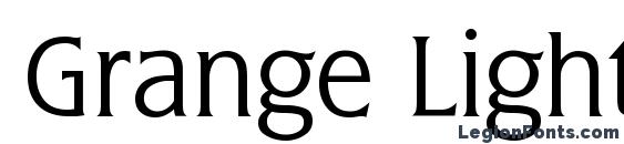 Grange Light font, free Grange Light font, preview Grange Light font