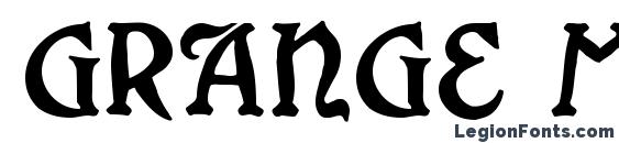 шрифт Grange MF, бесплатный шрифт Grange MF, предварительный просмотр шрифта Grange MF