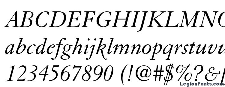 glyphs Granjon LT Italic font, сharacters Granjon LT Italic font, symbols Granjon LT Italic font, character map Granjon LT Italic font, preview Granjon LT Italic font, abc Granjon LT Italic font, Granjon LT Italic font