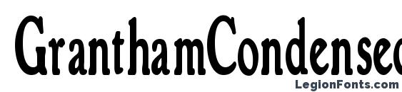 шрифт GranthamCondensed Bold, бесплатный шрифт GranthamCondensed Bold, предварительный просмотр шрифта GranthamCondensed Bold