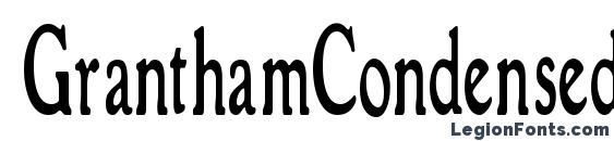 шрифт GranthamCondensed Roman, бесплатный шрифт GranthamCondensed Roman, предварительный просмотр шрифта GranthamCondensed Roman